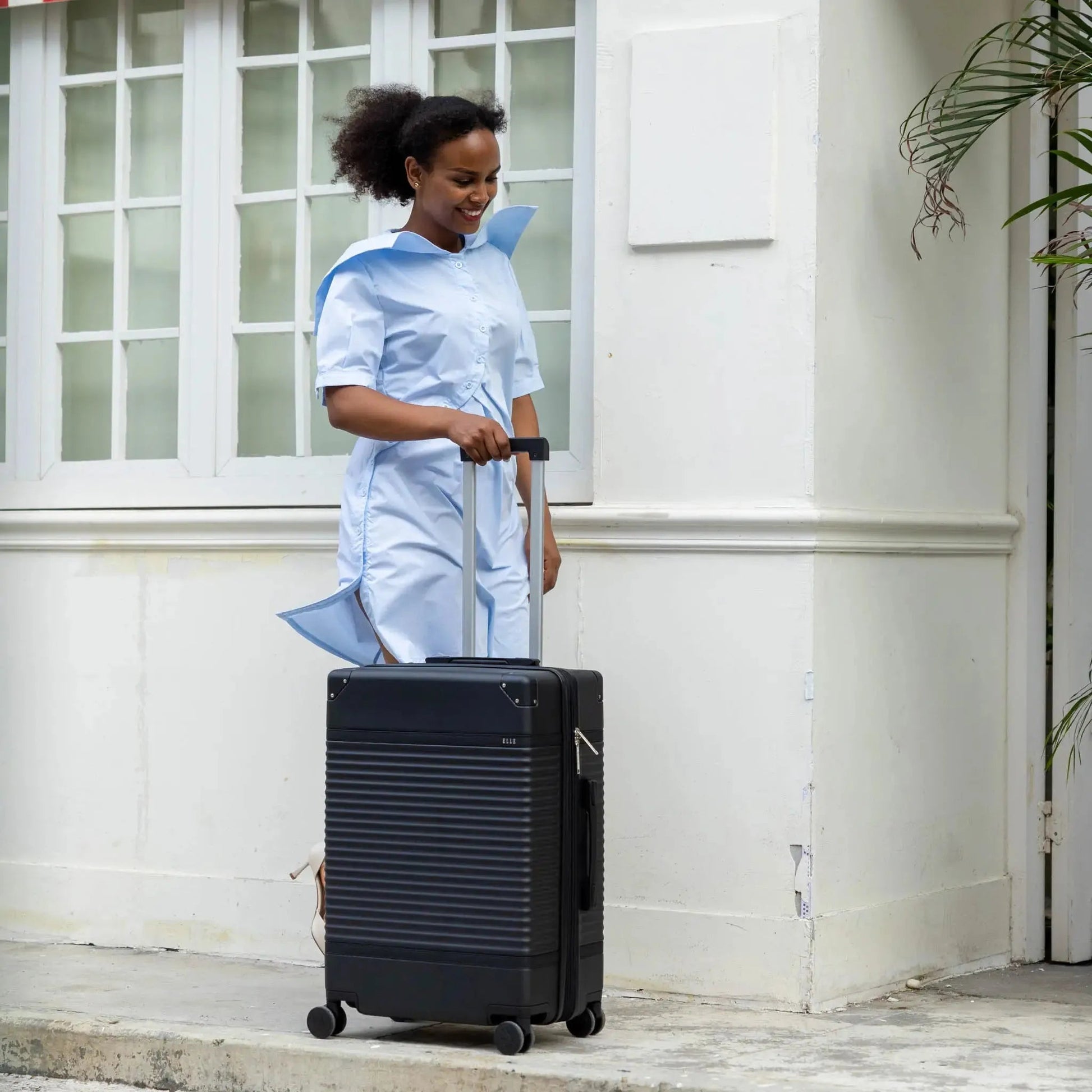 Belleville 3 Piece Expandable Retro Luggage Set Travellty