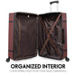Belleville 3 Piece Expandable Retro Luggage Set Travellty