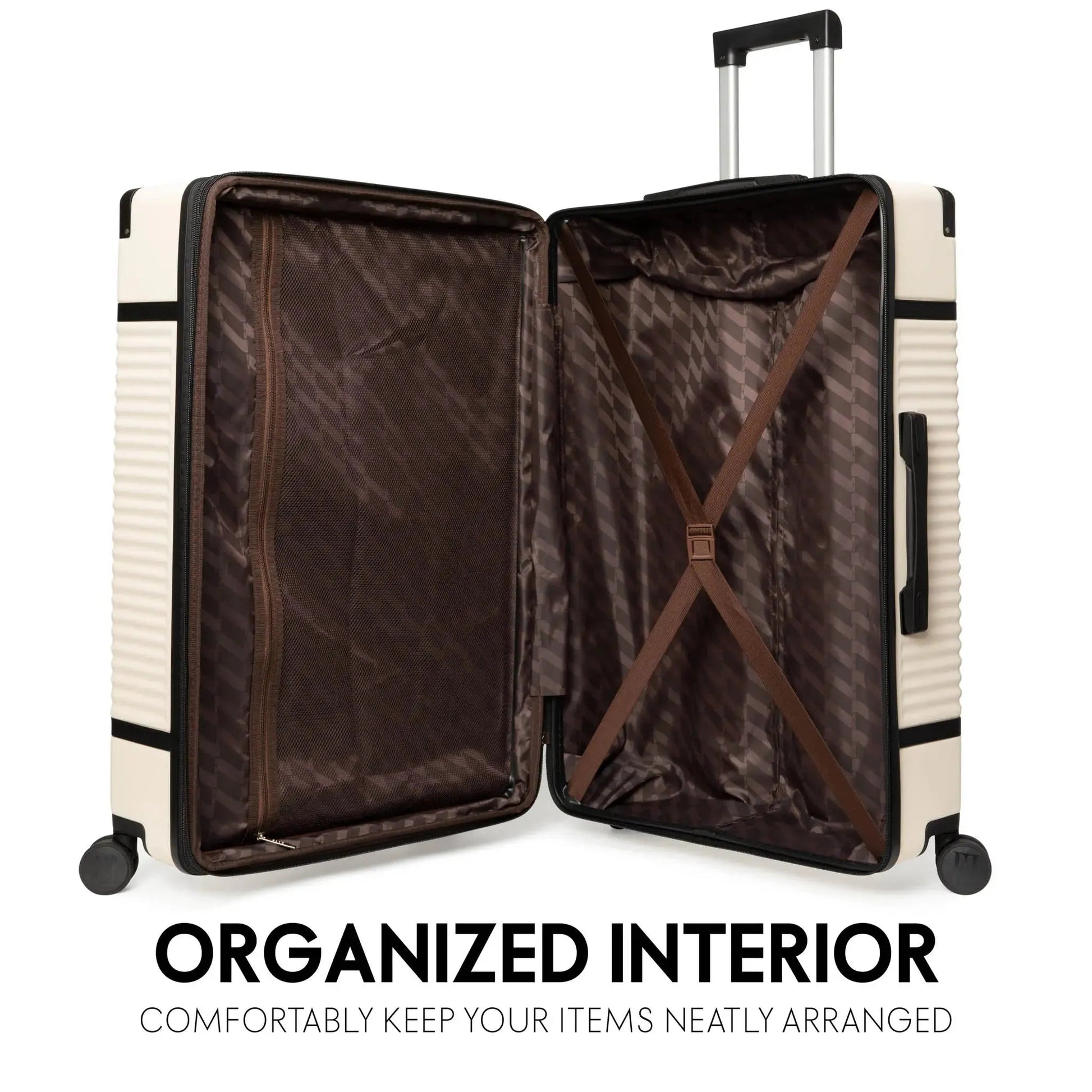 Belleville 3 Piece Expandable Retro Luggage Set Travellty