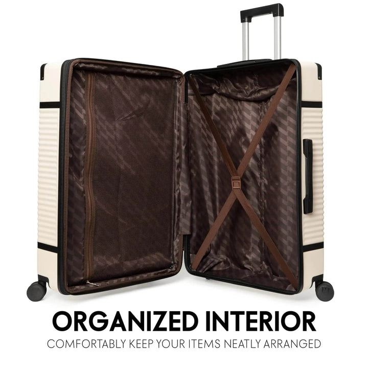 Belleville 3 Piece Expandable Retro Luggage Set - GiFTiFY