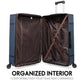 Belleville 3 Piece Expandable Retro Luggage Set Travellty