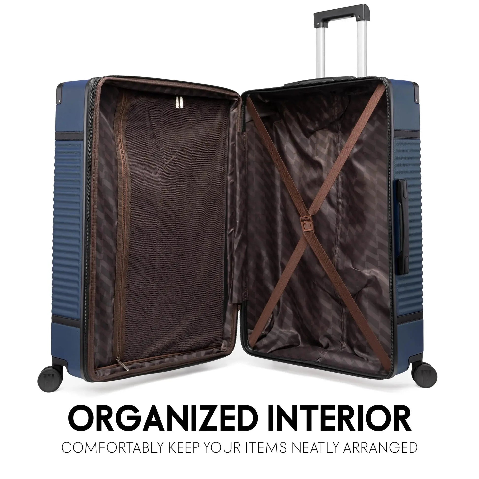 Belleville 3 Piece Expandable Retro Luggage Set Travellty
