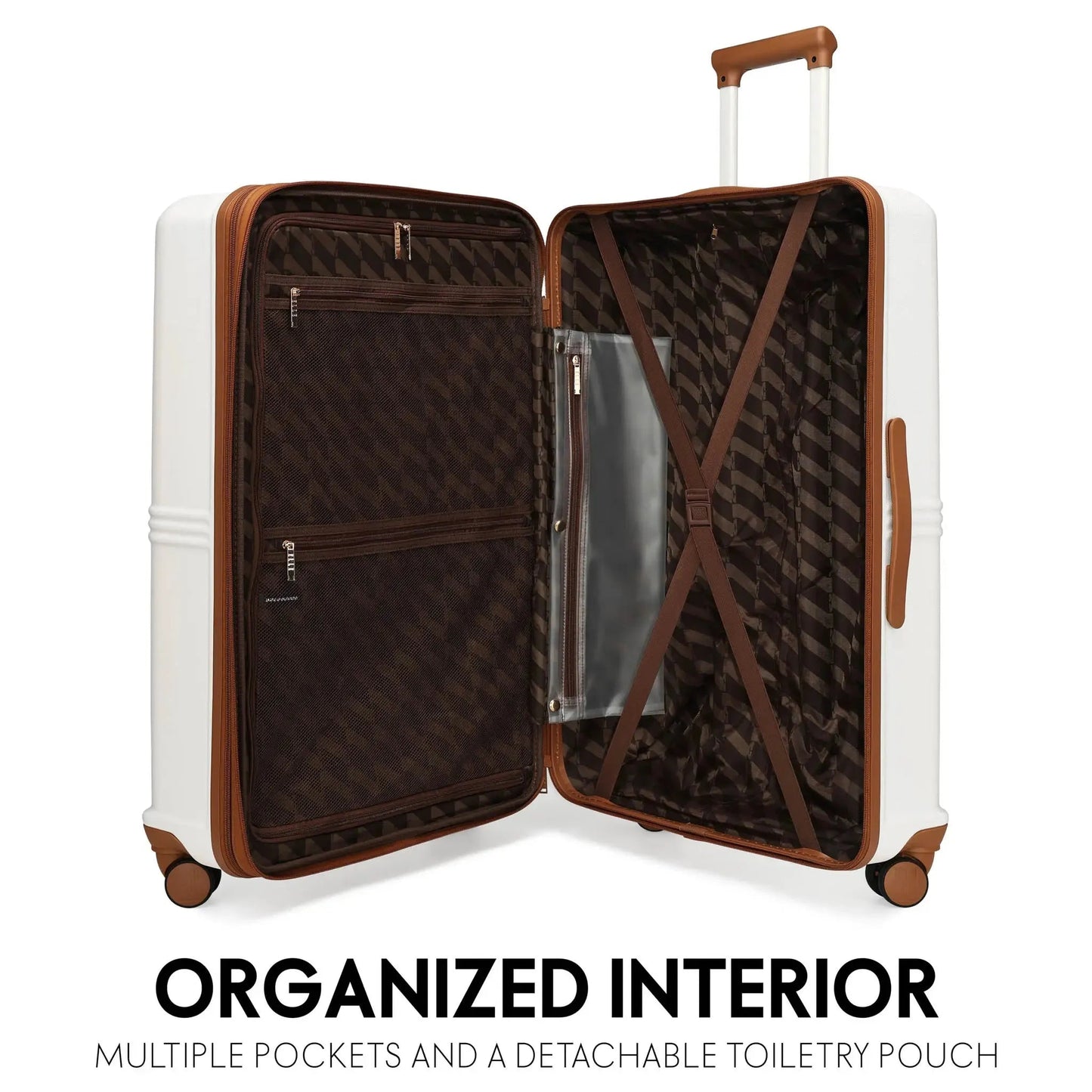 Expedition 3 Piece Expandable Polycarbonate Luggage Set Travellty