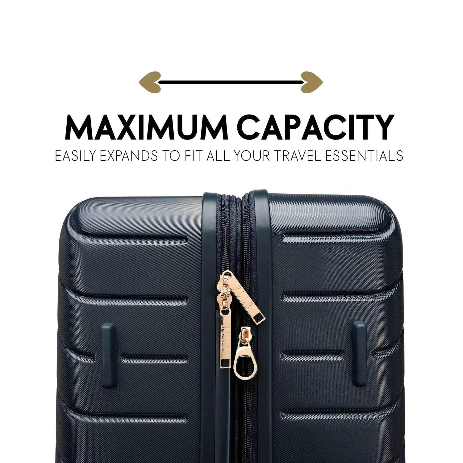 Louvre 2 Piece Expandable Polycarbonate Luggage Set - GiFTiFY