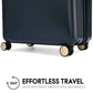 Louvre 2 Piece Expandable Polycarbonate Luggage Set