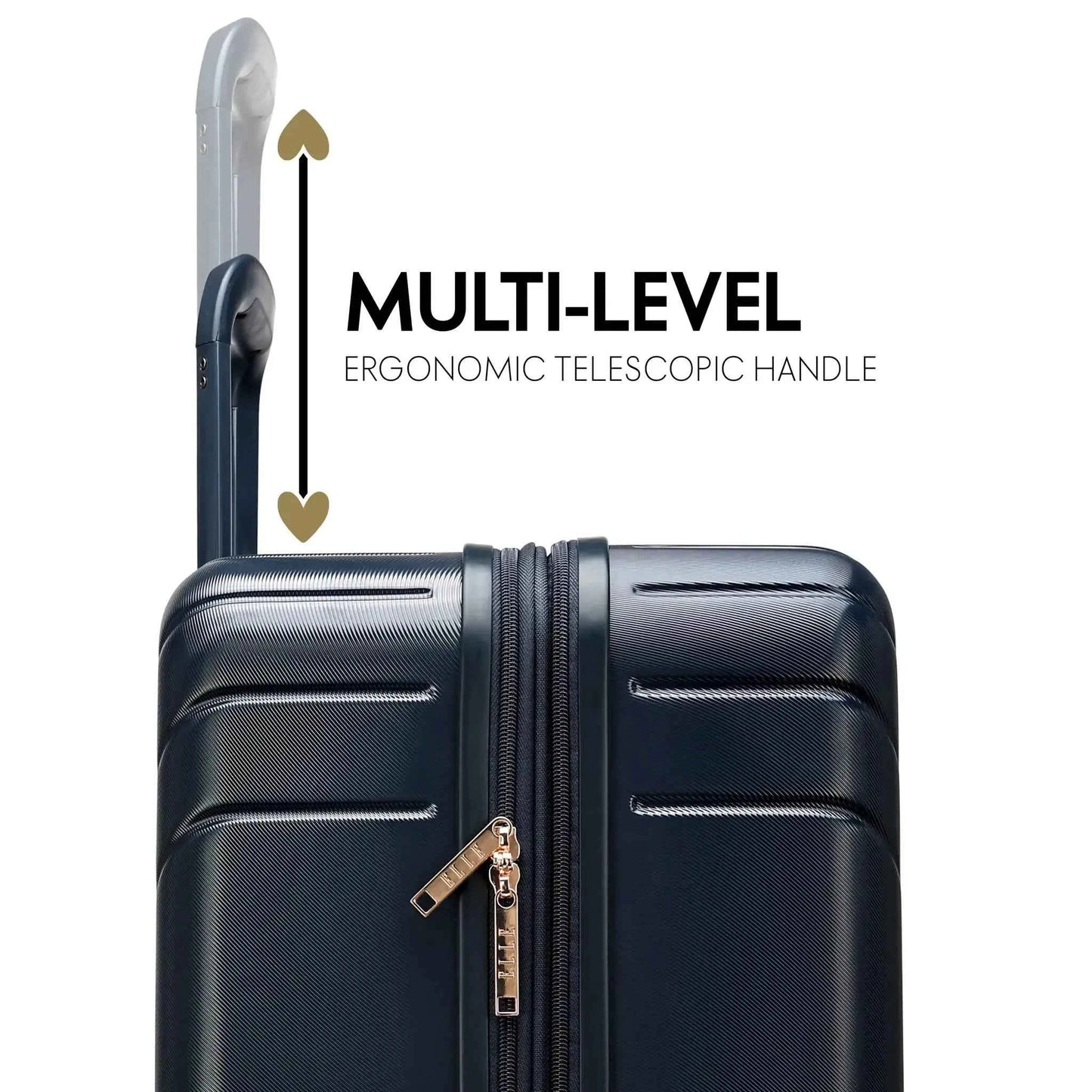 Louvre 2 Piece Expandable Polycarbonate Luggage Set