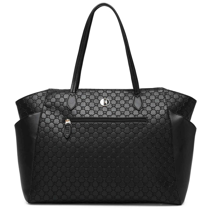 Compass 32L Vegan Leather Monogram Weekender Tote Bag - GiFTiFY