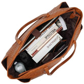 Compass 32L Vegan Leather Monogram Weekender Tote Bag - GiFTiFY