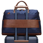 Luxe Journey 30L Twill and Vegan Leather Weekender Duffel Bag - GiFTiFY