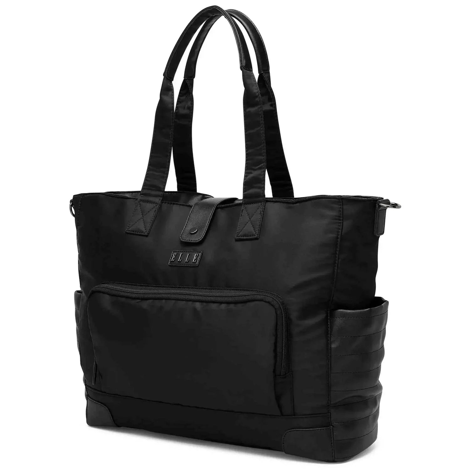 Voyage 25L Twill and Vegan Leather Weekender Tote Bag - GiFTiFY