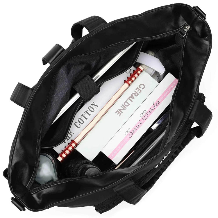 Voyage 25L Twill and Vegan Leather Weekender Tote Bag - GiFTiFY