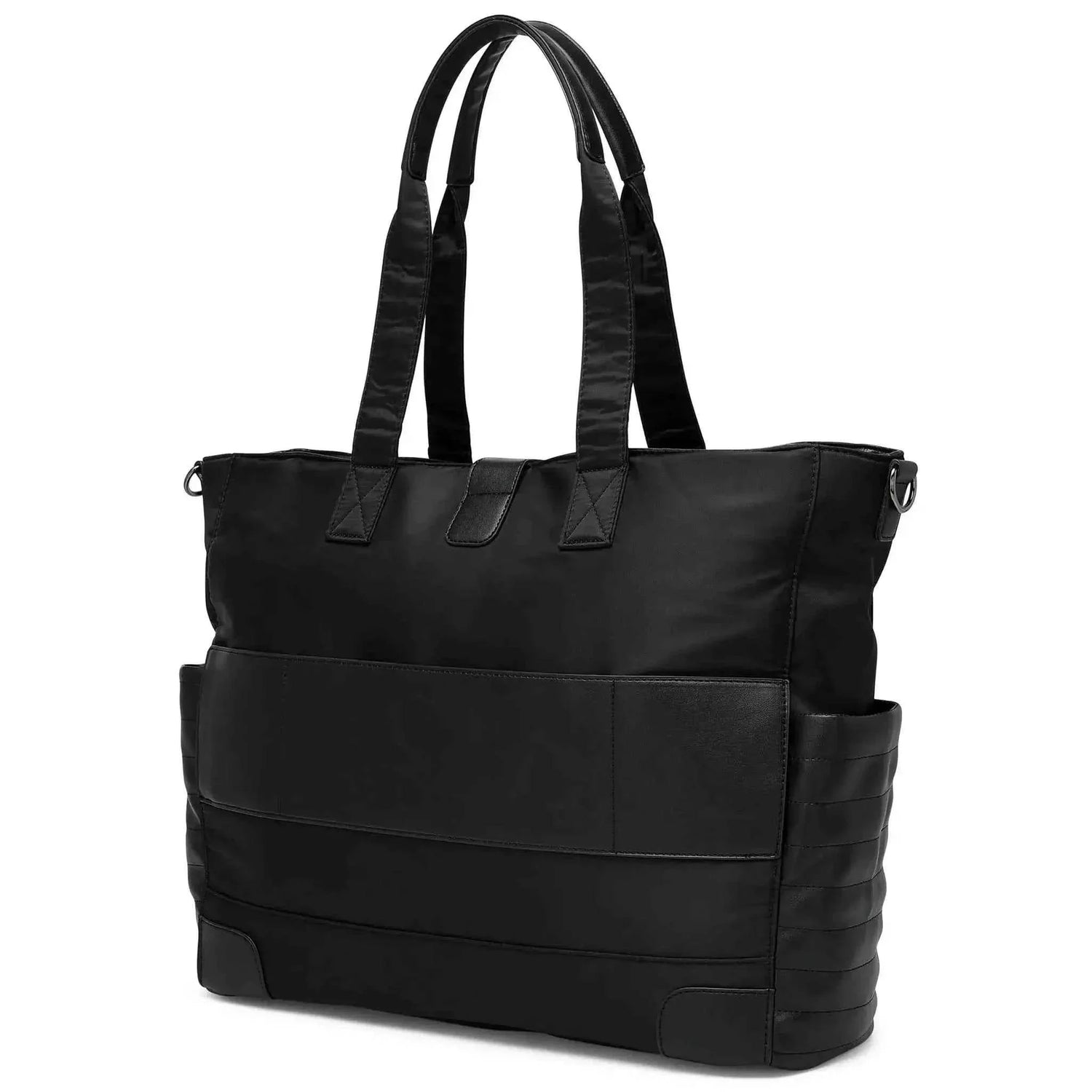 Voyage 25L Twill and Vegan Leather Weekender Tote Bag - GiFTiFY