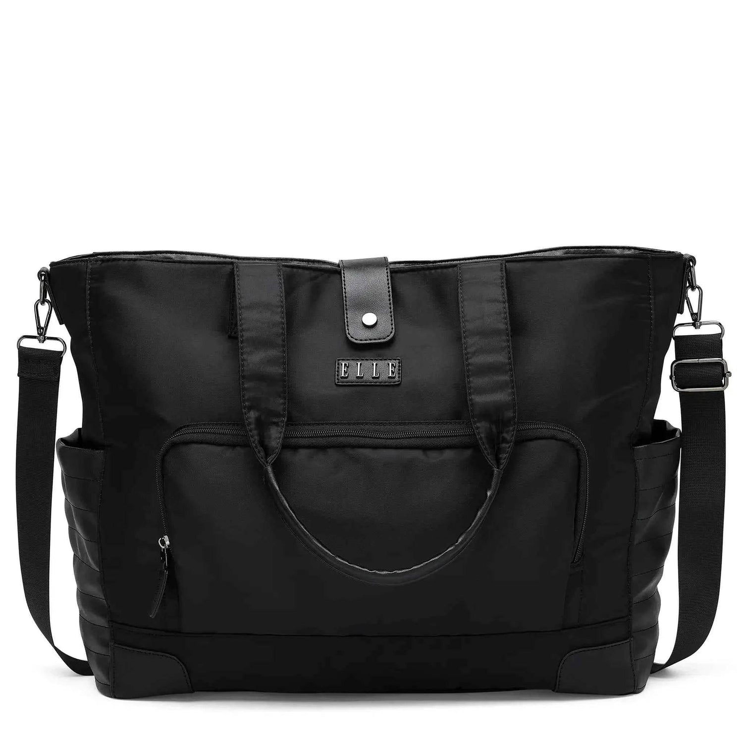 Voyage 25L Twill and Vegan Leather Weekender Tote Bag - GiFTiFY