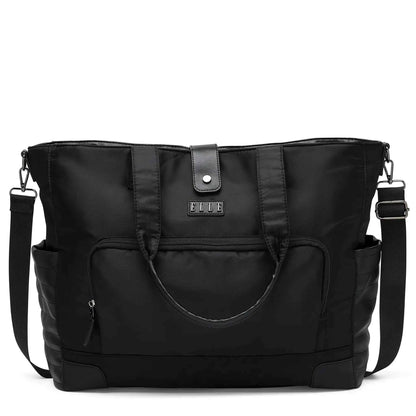 Voyage 25L Twill and Vegan Leather Weekender Tote Bag