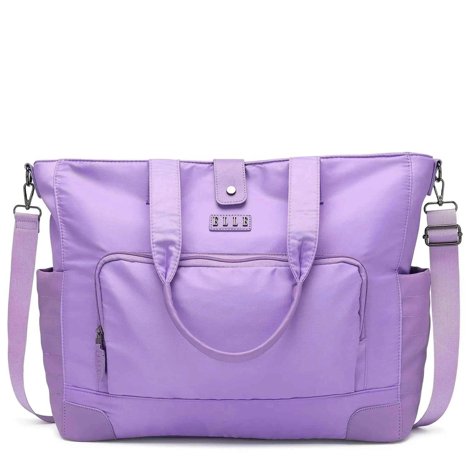 Voyage 25L Twill and Vegan Leather Weekender Tote Bag - GiFTiFY