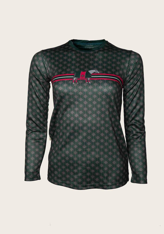 SALE   Espoir Lumiere Green & Pink Stripe T-Shirt