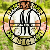 Elaborate Name Personalized Gifts - Custom Metal Sign, Split Letter - GiFTiFY