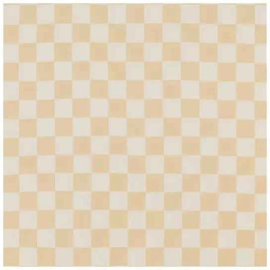Butter Cream & White Checkered Carseat Cover