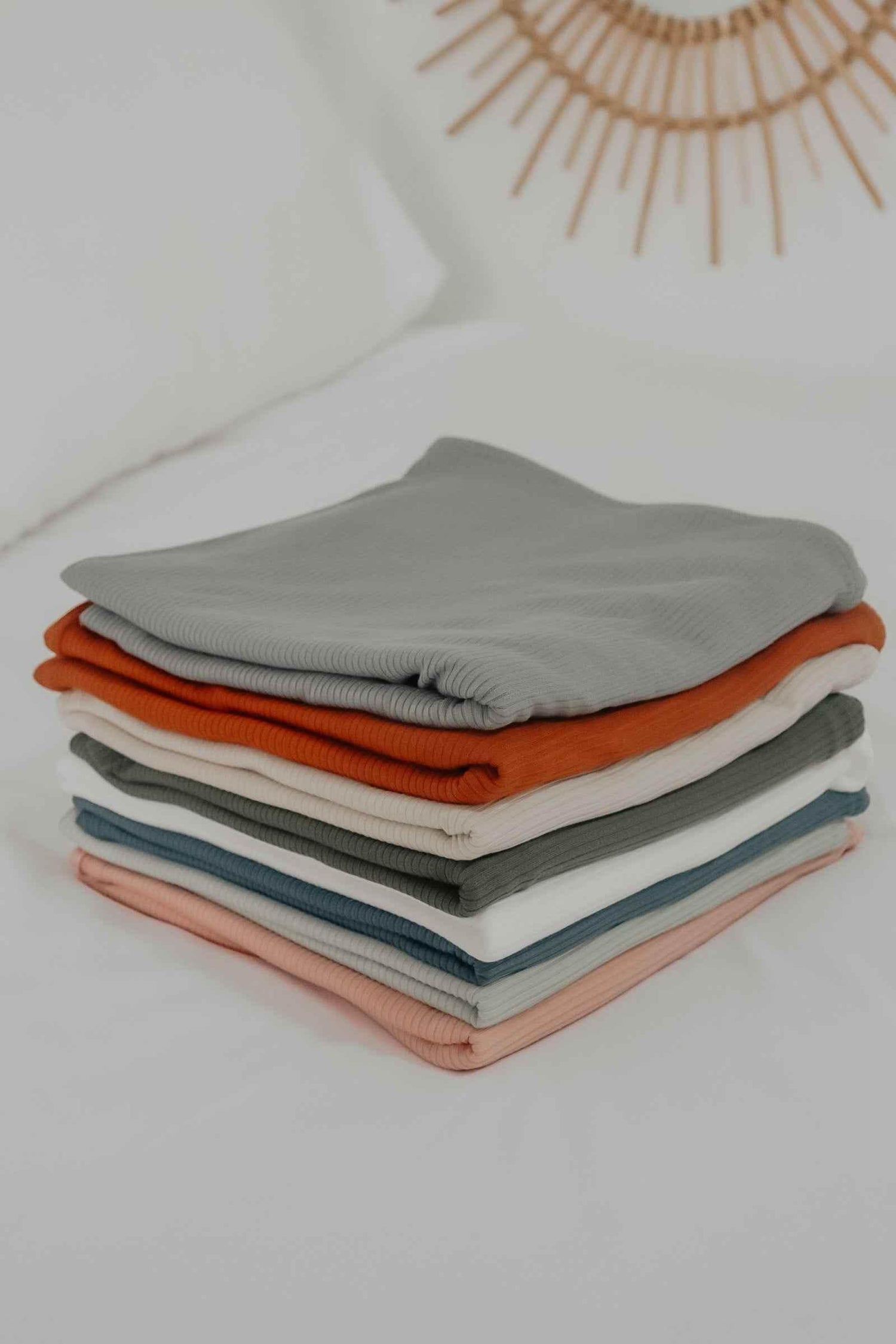 Seafoam Ribbed Stretch Swaddle - GiFTiFY