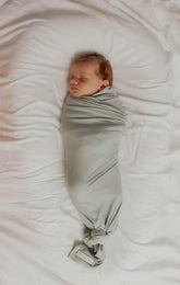 Seafoam Ribbed Stretch Swaddle - GiFTiFY