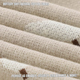 Whimsy Collection - Luxury 100% Cotton Knit Swaddle Baby Blanket - GiFTiFY
