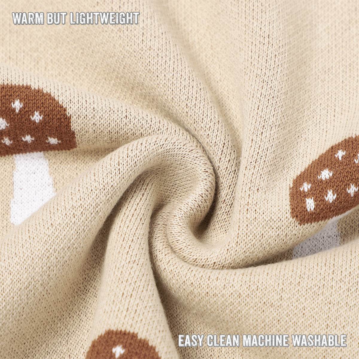 Whimsy Collection - Luxury 100% Cotton Knit Swaddle Baby Blanket - GiFTiFY