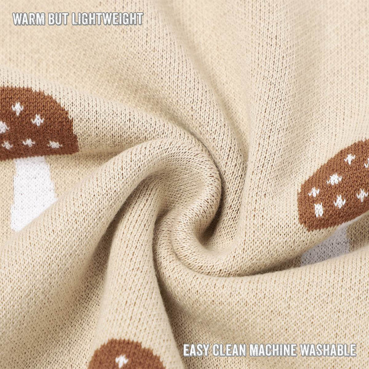 Whimsy Collection - Luxury 100% Cotton Knit Swaddle Baby Blanket - GiFTiFY