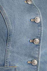 AT FIRST GLANCE DENIM VEST - GiFTiFY