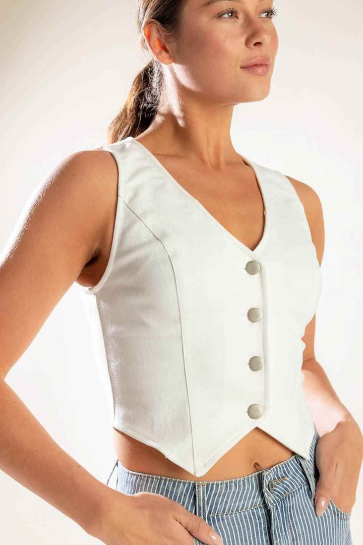 THE LILY'S SECRET DENIM VEST - GiFTiFY