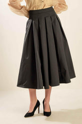 DANCE WITH DESTINY WOVEN MIDI SKIRT - GiFTiFY