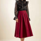 DANCE WITH DESTINY WOVEN MIDI SKIRT