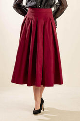 DANCE WITH DESTINY WOVEN MIDI SKIRT - GiFTiFY
