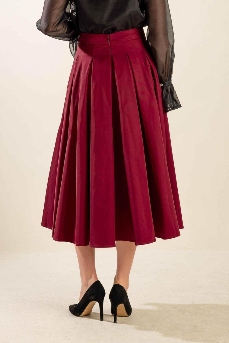 DANCE WITH DESTINY WOVEN MIDI SKIRT - GiFTiFY
