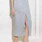 LOVELY BY NATURE KNIT MIDI SKIRT