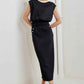 URBAN LUXE COMMAND KNIT MIDI SKIRT