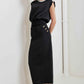 URBAN LUXE COMMAND KNIT MIDI SKIRT