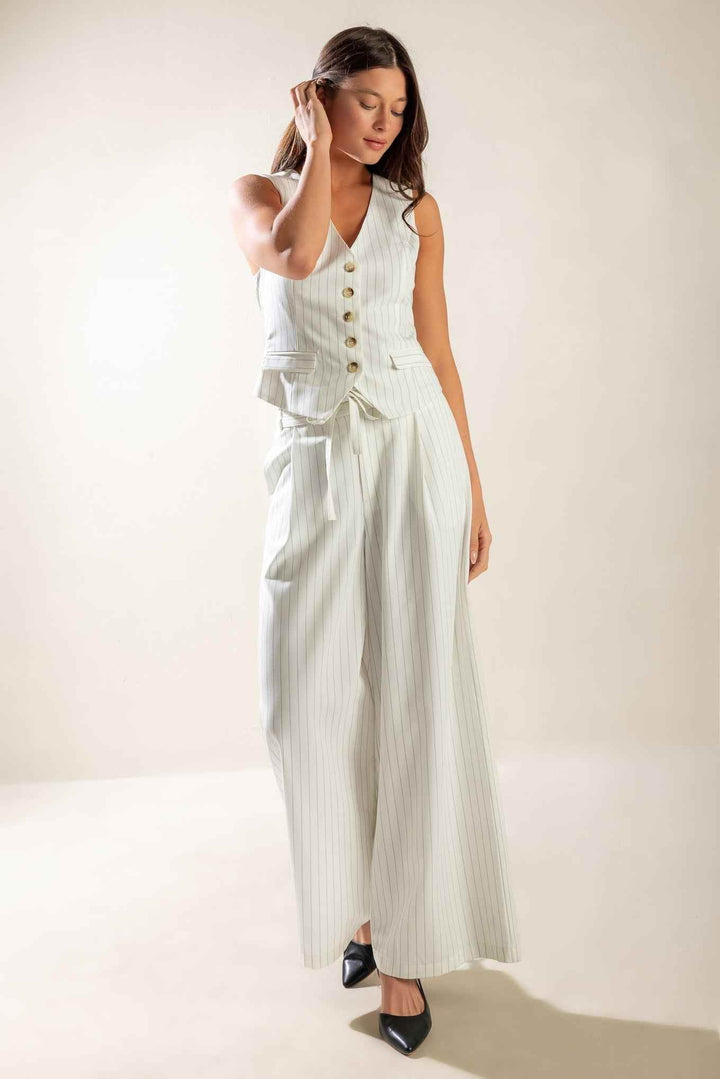 DINNER DATE WOVEN PANTS - GiFTiFY