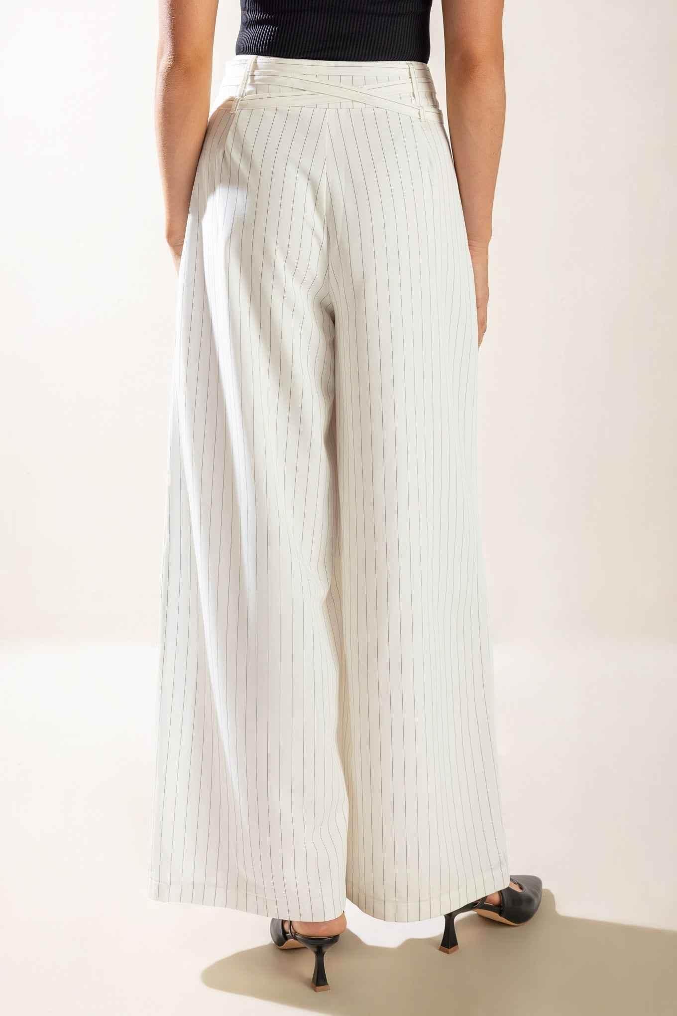 DINNER DATE WOVEN PANTS - GiFTiFY