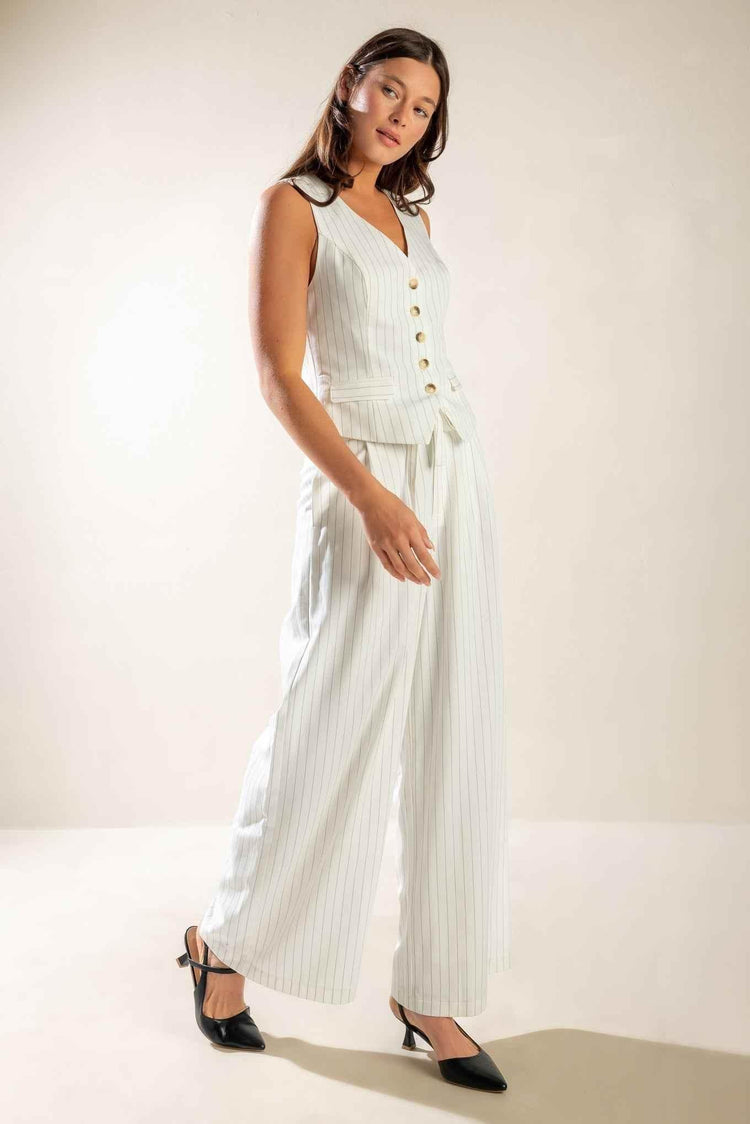 DINNER DATE WOVEN PANTS - GiFTiFY