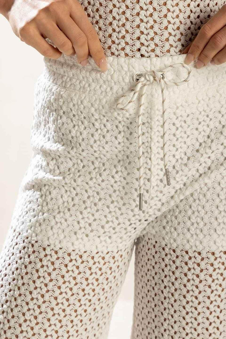 PRESENCE OF LOVE SEMI SHEER KNIT PANTS - GiFTiFY