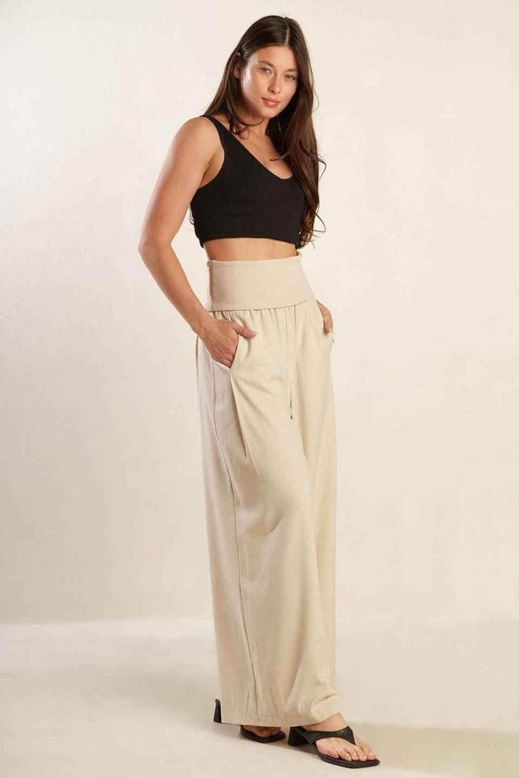 GO WITH GRACE WOVEN PANTS - GiFTiFY