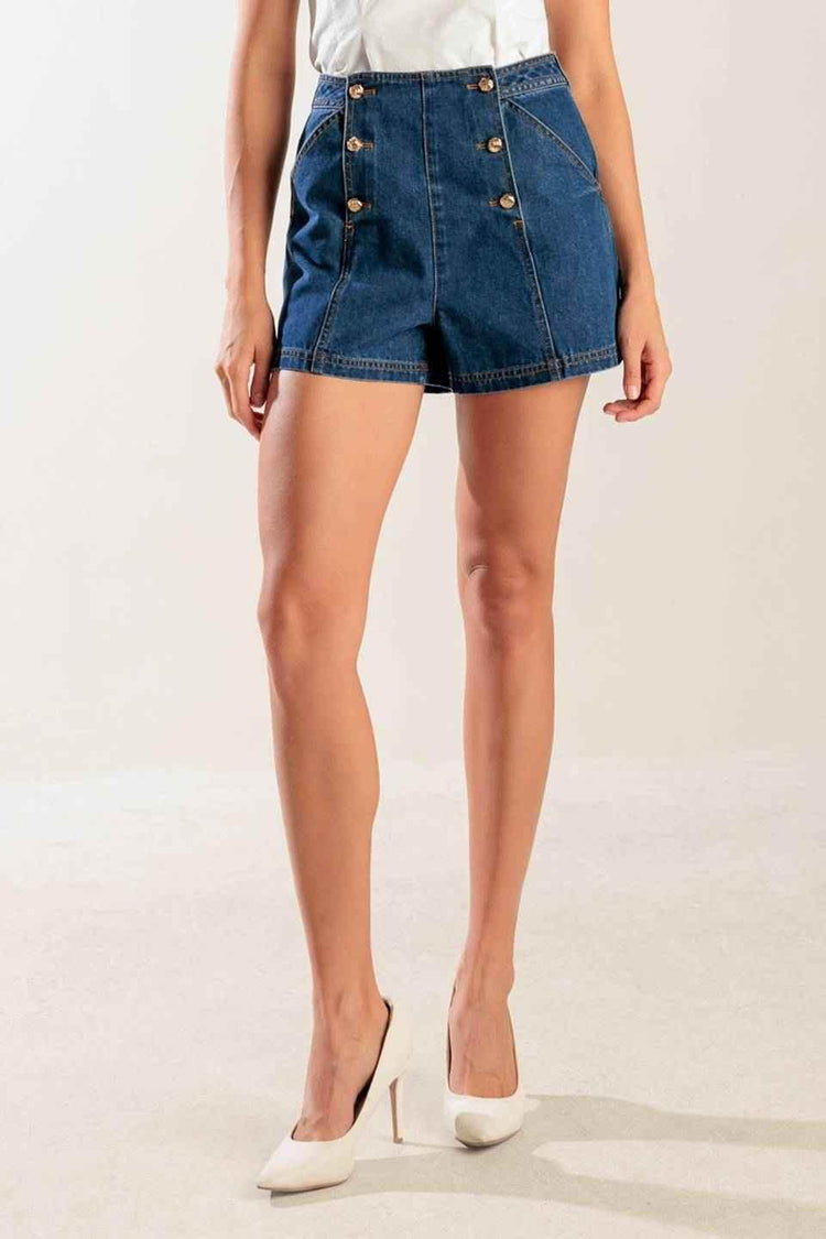 DRIVE-IN MOVIE DENIM SHORT - GiFTiFY