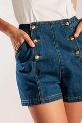 DRIVE-IN MOVIE DENIM SHORT - GiFTiFY