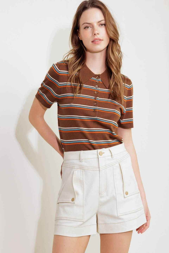 SIMPLY MINE CREAM WOVEN SHORT - GiFTiFY