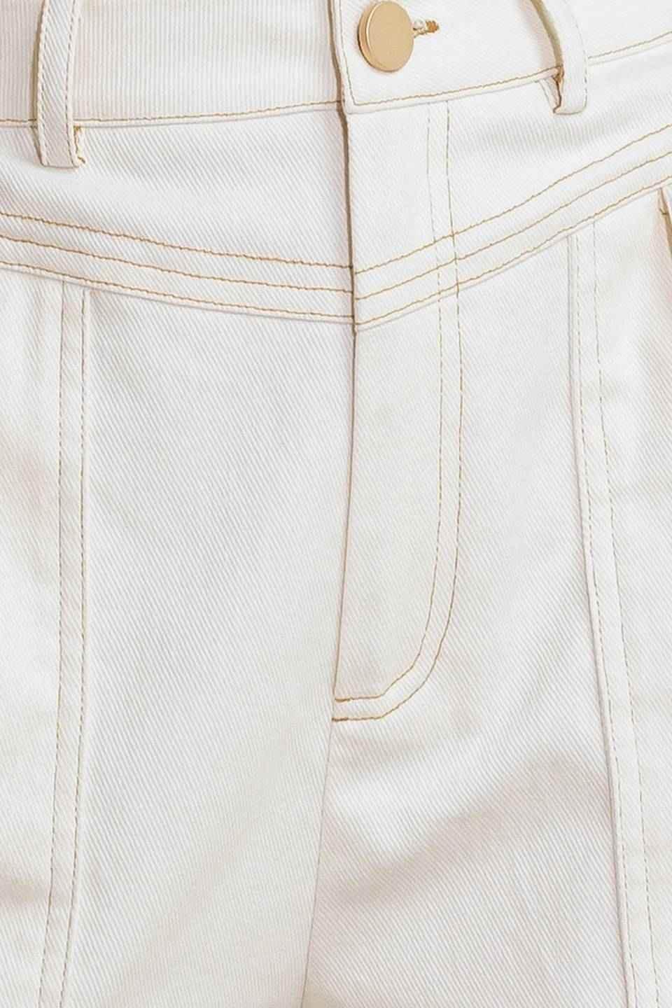 SIMPLY MINE CREAM WOVEN SHORT - GiFTiFY