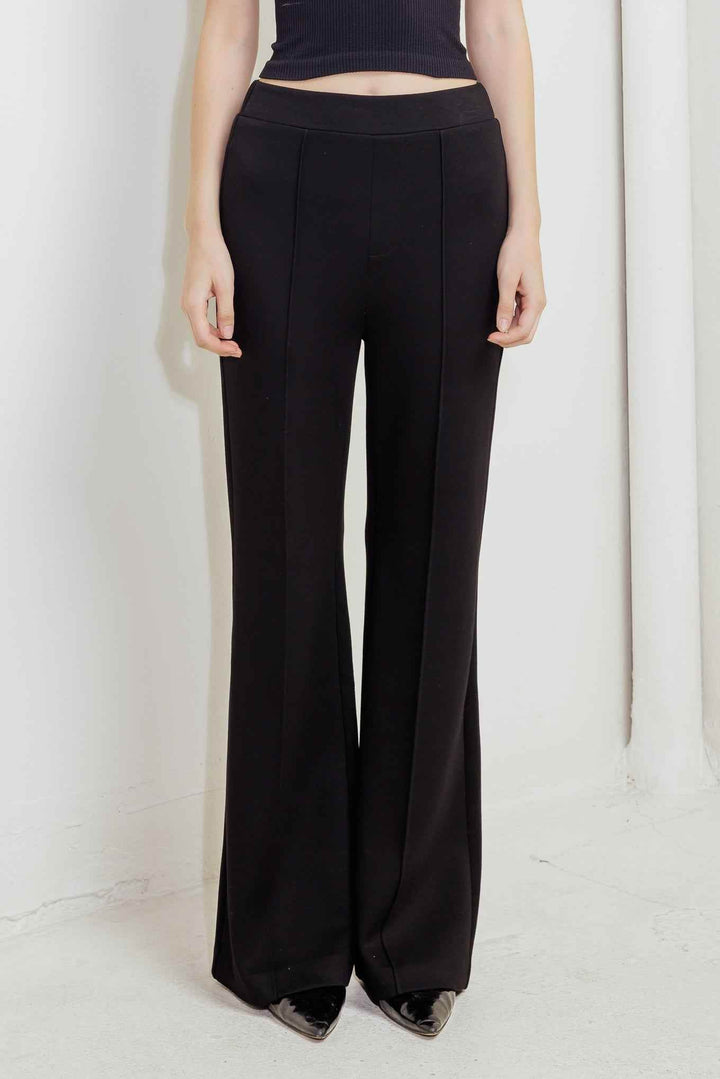 MODERN FLOW BLACK WOVEN PANTS - GiFTiFY
