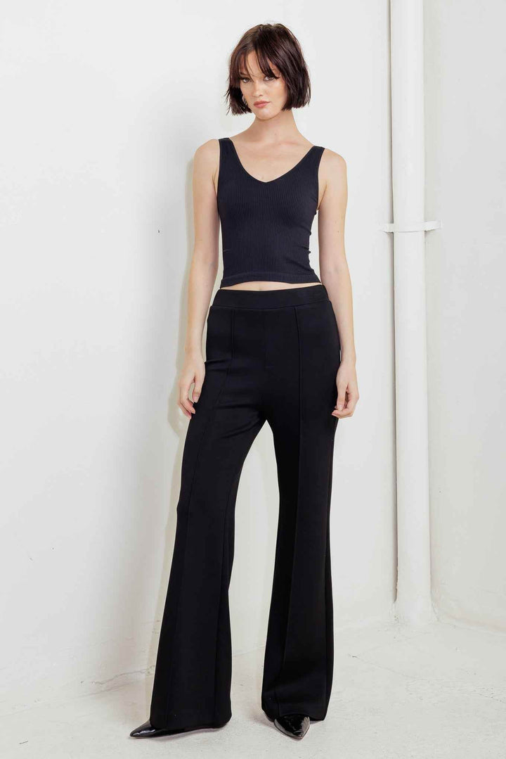 MODERN FLOW BLACK WOVEN PANTS - GiFTiFY