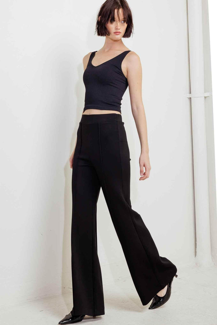MODERN FLOW BLACK WOVEN PANTS - GiFTiFY