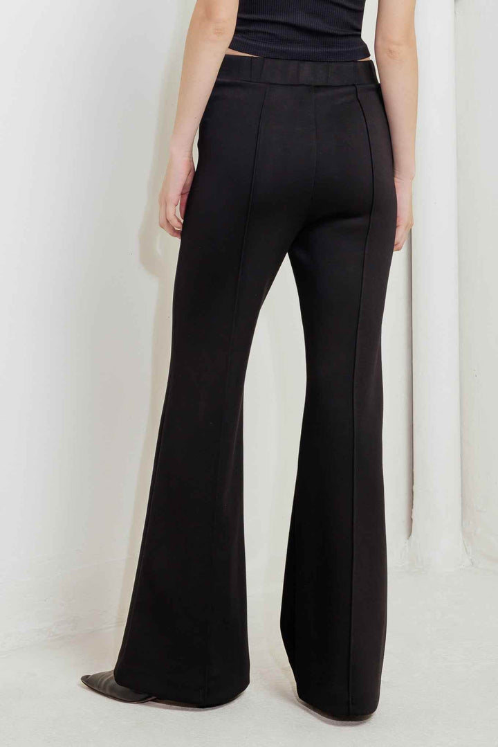 MODERN FLOW BLACK WOVEN PANTS - GiFTiFY