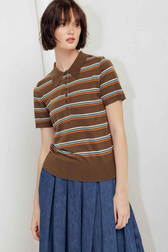 PRETTY IN PARADISE POLO TOP - GiFTiFY